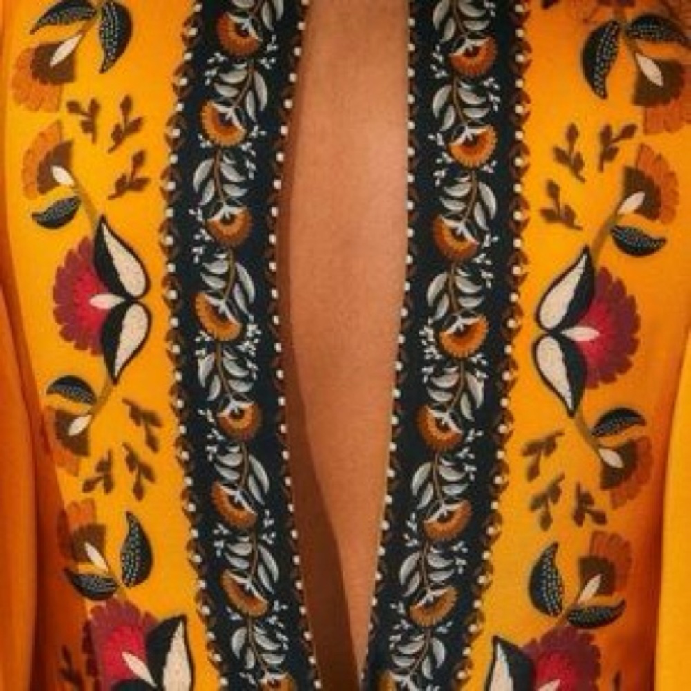 NWT FARM Rio Tropical Tapestry Kaftan Dress - Picture 12 of 12